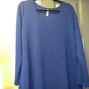 LuLaRoe Lynnae - Solid Blue - New without tags